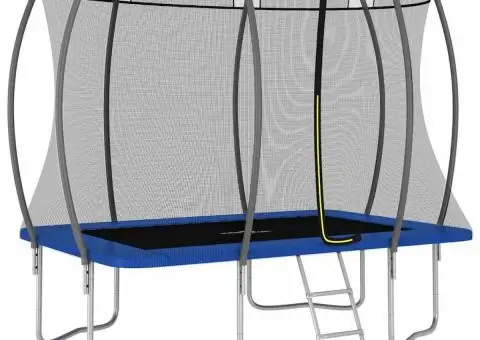 Set trambulină dreptunghiulară, 274 x 183 x 76 cm, 150 kg - 1/5