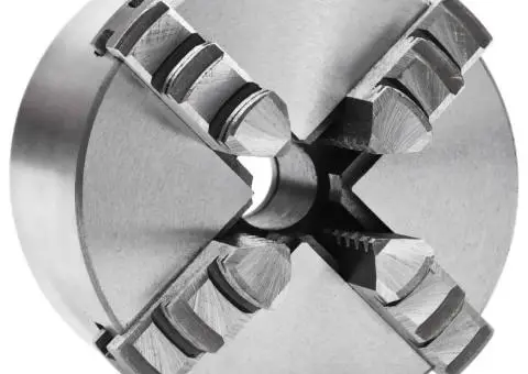 Mandrină de strung cu 4 fălci, 80 mm, oțel - 1/5