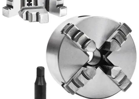 Mandrină de strung cu 4 fălci, 80 mm, oțel - 2/5