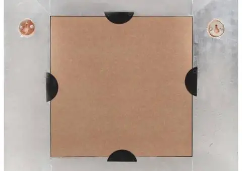 Oglindă, design aviator, 50x50 cm, metal - 3/5