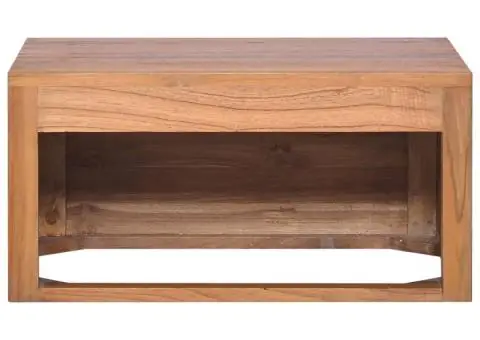 Dulap de baie suspendat, 60 x 45 x 30 cm, lemn masiv de tec - 5/5