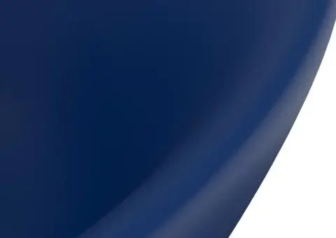 Chiuvetă lux preaplin albastru mat 58,5x39 cm ceramică oval - 5/5