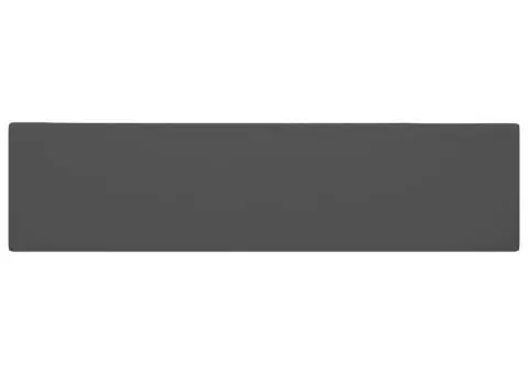 Chiuvetă de baie cu preaplin, gri închis, ceramică - 4/5