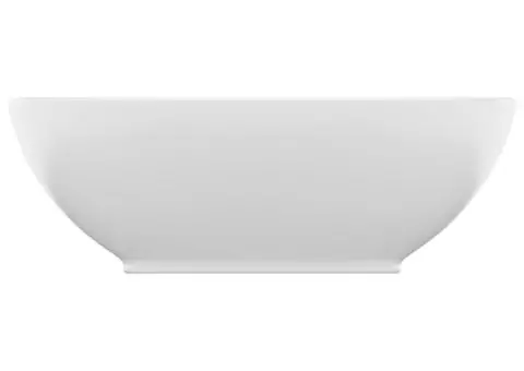 Chiuvetă de lux, alb mat, 40 x 33 cm, ceramică, formă ovală - 3/5