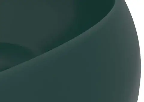 Chiuvetă baie lux verde închis mat 40x15 cm ceramică rotund - 5/5