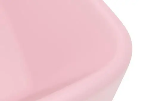 Chiuvetă de baie lux, roz mat, 41 x 30 x 12 cm, ceramică - 5/5