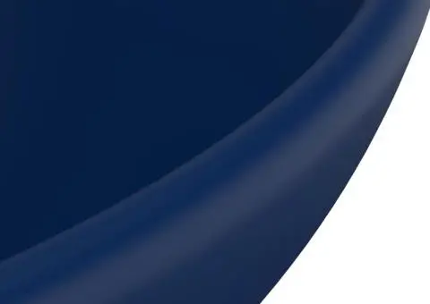 Chiuvetă baie lux albastru închis mat 32,5x14cm ceramică rotund - 5/5