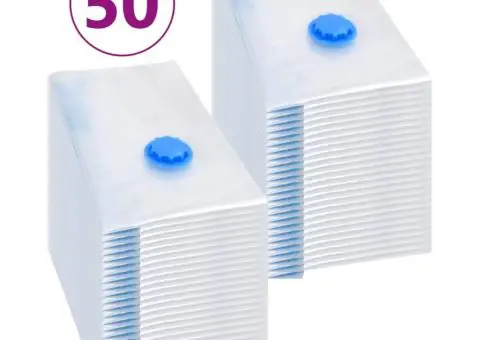 Saci vidați îmbrăcăminte depozitare voiaj 50 buc. 60x40 cm - 2/5