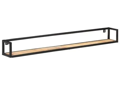 Rafturi de perete, 2 buc., 160 cm, lemn de mango nefinisat - 2/5