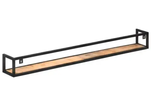 Rafturi de perete, 2 buc., 160 cm, lemn de mango nefinisat - 4/5