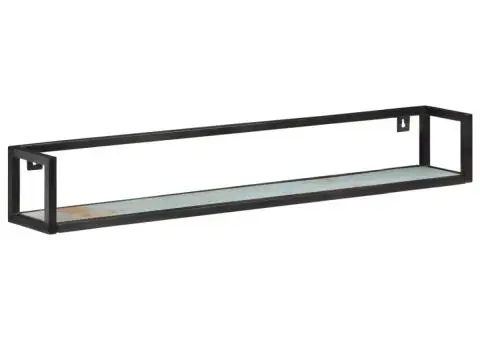 Rafturi de perete, 2 buc., 120 cm, lemn masiv reciclat - 2/5