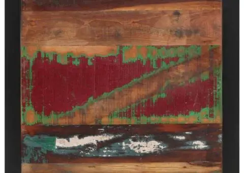 Masă de bucătărie, 70 x 70 x 75 cm, lemn masiv reciclat - 4/5