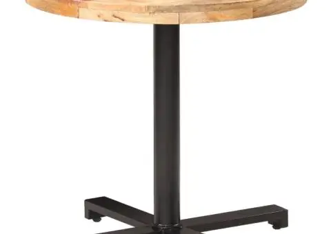 Masă de bistro, Ø80 x 75 cm, lemn de mango nefinisat, rotund - 1/5