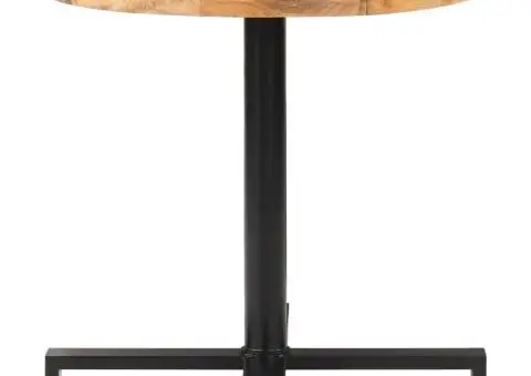 Masă de bistro, Ø80 x 75 cm, lemn de mango nefinisat, rotund - 2/5