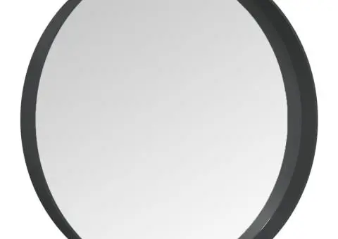 Oglindă de perete, negru, 30 cm - 3/5