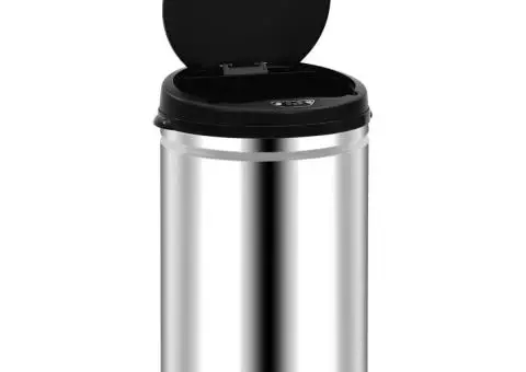 Coș de gunoi automat cu senzor, 30 L, oțel inoxidabil - 3/5