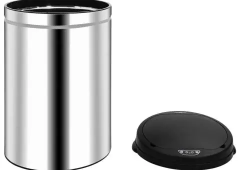 Coș de gunoi automat cu senzor, 30 L, oțel inoxidabil - 4/5