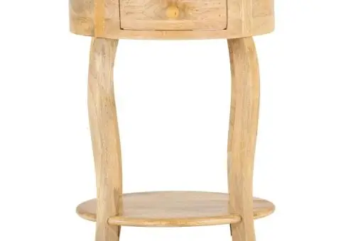 Masă laterală, 37 x 37 x 61 cm, lemn masiv de mango - 2/5