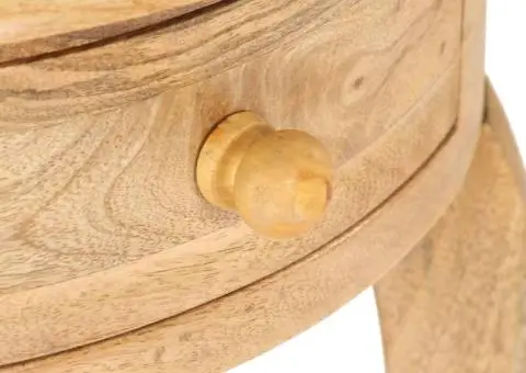 Masă laterală, 37 x 37 x 61 cm, lemn masiv de mango - 4/5