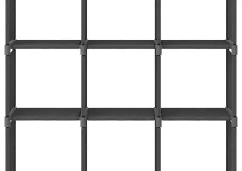 Raft expunere 9 cuburi gri 103x30x107,5 cm, material textil - 2/5