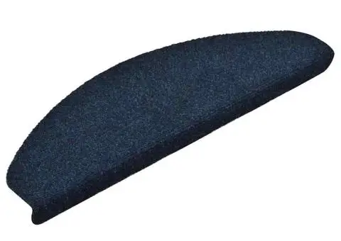 Covorașe autoadezive pentru scări, 15 buc., 65x21x4 cm, bleumarin, semirotunde, mari - 2/5