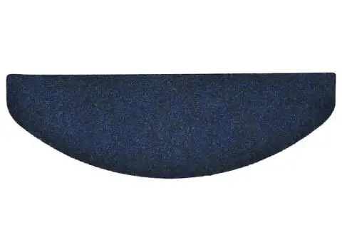 Covorașe autoadezive pentru scări, 15 buc., 65x21x4 cm, bleumarin, semirotunde, mari - 4/5