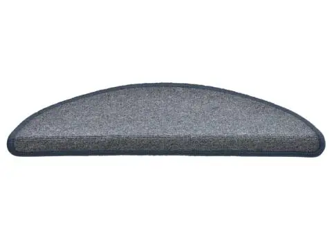 Covorașe pentru trepte scară, 15 buc., gri/albastru, 56x17x3 cm - 5/5