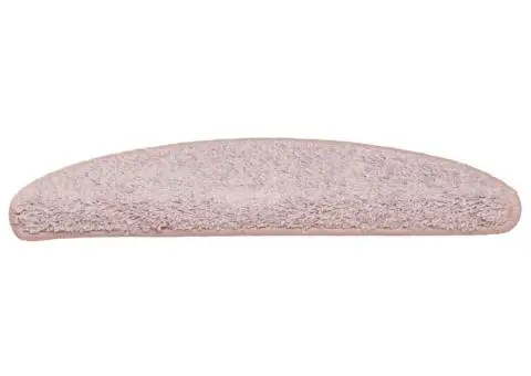Covorașe pentru trepte scară, 15 buc., roz deschis, 56x17x3 cm - 4/5