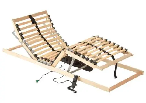 Bază de pat electrică cu șipci, 28 șipci, 7 zone, 100 x 200 cm - 1/5