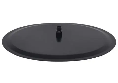 Cap de duș tip ploaie rotund, negru, 50 cm, oțel inoxidabil - 4/5