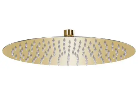 Cap de duș tip ploaie rotund, auriu, 30 cm, oțel inoxidabil - 1/5