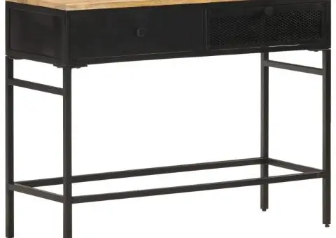 Servantă, 100x35x77 cm, lemn masiv de mango nefinisat - 1/5