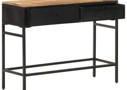 Servantă, 100x35x77 cm, lemn masiv de mango nefinisat - 2/5