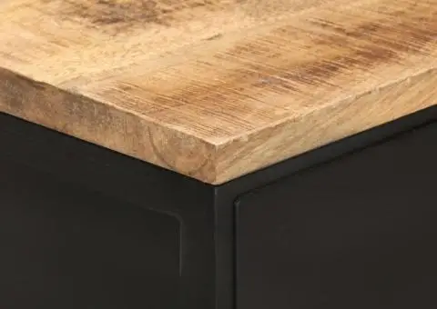 Servantă, 100x35x77 cm, lemn masiv de mango nefinisat - 4/5