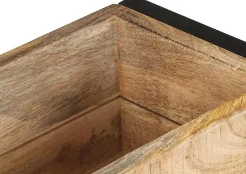 Jardinieră, 60 x 20 x 68 cm, lemn de mango nefinisat - 5/5