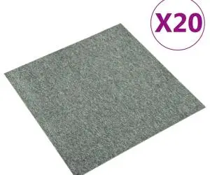 Plăci de pardoseală, 20 buc., verde, 50 x 50 cm, 5 m²