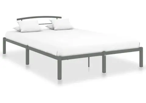 Cadru de pat, gri, 140 x 200 cm, metal - 1/5