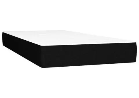 Pat box spring cu saltea, negru, 80x200 cm, textil - 5/5