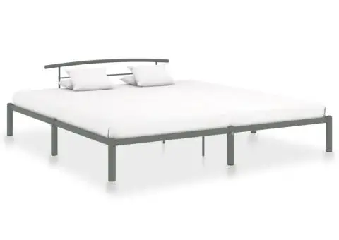 Cadru de pat, gri, 180 x 200 cm, metal - 1/5