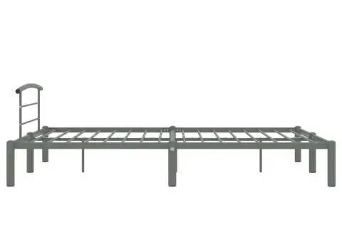 Cadru de pat, gri, 140 x 200 cm, metal - 4/5