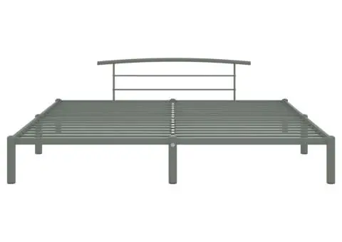 Cadru de pat, gri, 180 x 200 cm, metal - 3/5
