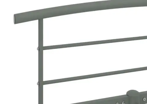 Cadru de pat, gri, 180 x 200 cm, metal - 5/5