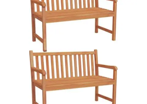 Set de masă pentru grădină, lemn masiv de tec, 3 piese - 4/5