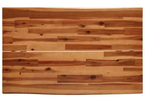 Set de masă din 3 piese, margini naturale, lemn masiv de acacia - 5/5