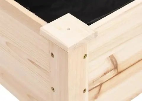 Jardinieră cu roți și căptușeală 71x37x80 cm lemn masiv de brad - 4/5