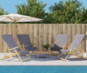 vidaXL Prosoape de plajă, 4 buc., antracit, 60x135 cm, textil 400 GSM