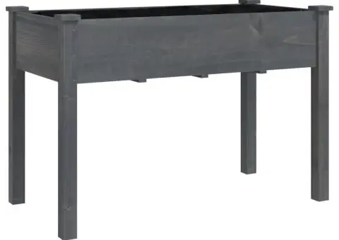 Jardinieră pe roți cu căptușeală 118x59x80cm lemn masiv de brad - 3/5