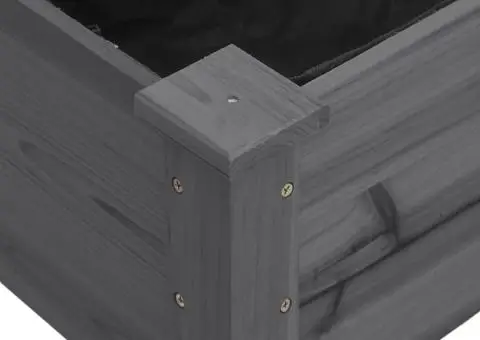 Jardinieră pe roți cu căptușeală 118x59x80cm lemn masiv de brad - 4/5