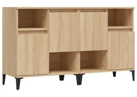 Dulapuri, 2 buc, stejar sonoma, 60x35x70 cm, lemn prelucrat - 2/5