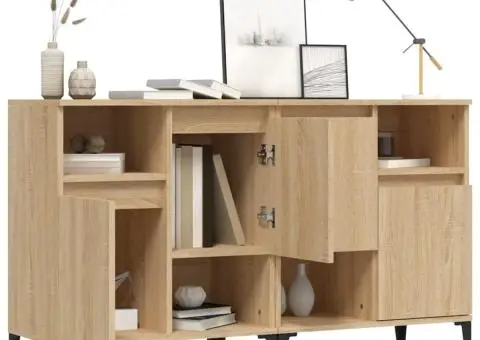 Dulapuri, 2 buc, stejar sonoma, 60x35x70 cm, lemn prelucrat - 4/5